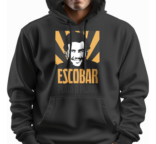 Sudadera Pablo Escobar Smile Orange Narcos
