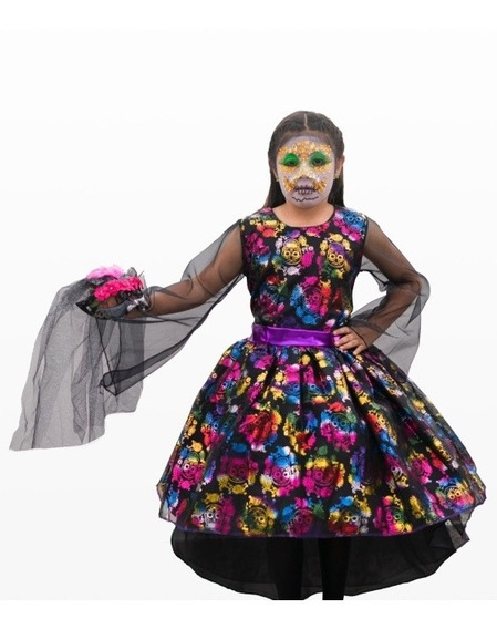 Disfraz Catrina Frida Khalo Mexicana Niña +sombrero + Envió | Envío gratis Disfraz Catrina Frida Khalo Mexicana Niña +sombrero + Envió | Envío gratis