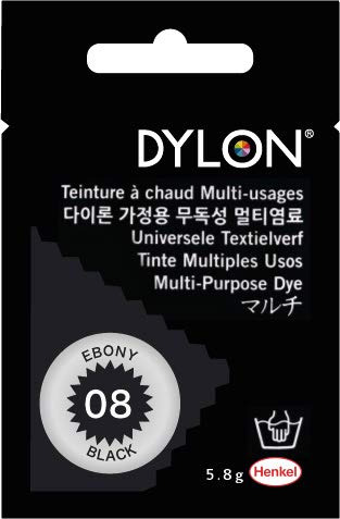 Dylon Tinte # 8 Color Negro Madera Ebano 5,8 G Para Multiuso