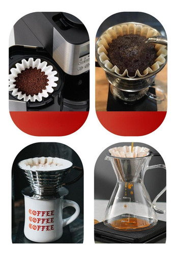 50 Filtros De Café De Canasta, Filtro De Repuesto, 1-2