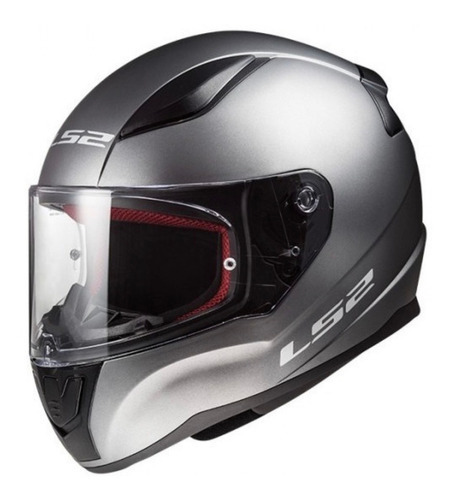 Casco Integral Ls2 Rapid Ff353 Moto Pulsar Fz Color Gris Tamaño Del Casco Xl