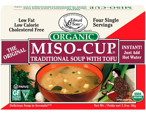 Edward & Sons Sopa Miso-cup Con Tofu Tradicional -- 1.3 Fl O