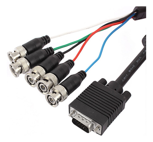 Qtqgoitem Pie Largo Pine Hembra Vga Macho Bnc Conector Cable