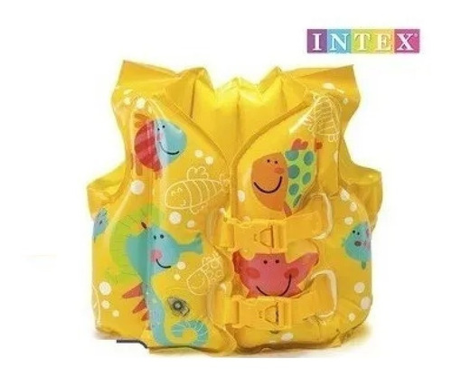 Imagen 1 de 5 de Chaleco Flotador Salvavidas Inflable Para Niños Intex