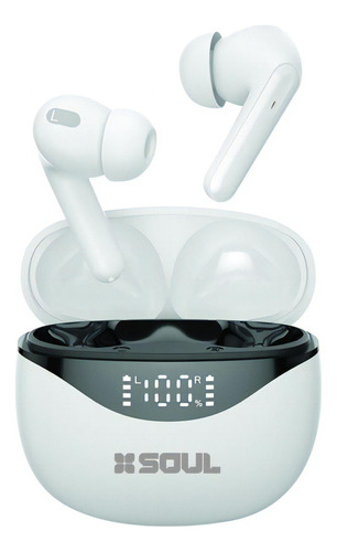 Auricular Inalambrico Soul Tws 400 Blanco Bluetooth Con Lcd