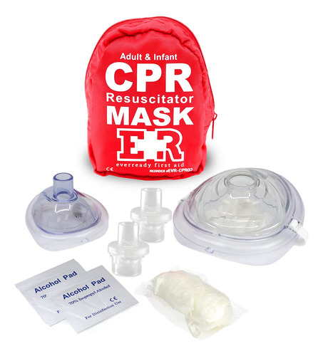 Ever Ready First Aid Kit Combinado De Mscara Rcp Para Adult