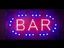 Comprar Cartel Led Bar Pizarras Bar Abierto Led Café La Que Quieras