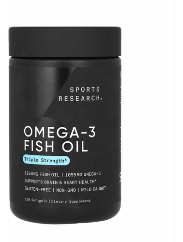 Omega 3. Cert. Ifos - 120 Softgels. Sin Sabor. Traído De Usa Sabor Sin Sabor