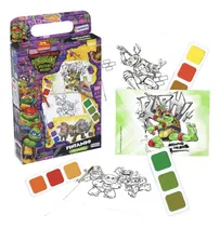 Comprar Pintando Con Acuarelas Tortugas Ninja 30 Hojas + Acuarelas