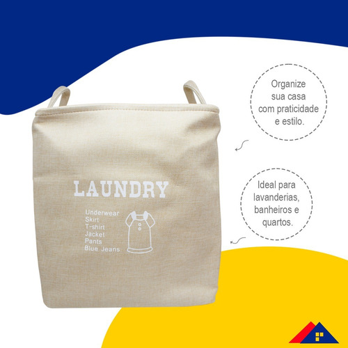 Cesta organizadora de ropa plegable cuadrada, 35 litros, color Washday Pink