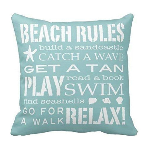 Decorbox Simple Word Holiday Beach Regle Patron Cita 17.7 In