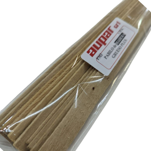 Imagen 1 de 10 de Pabilo De Madera Natural Y Eco-parafina Y Cera De Soja- Pm3