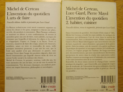 L'invention Du Quotidien 1 Y 2 Michel De Certeau