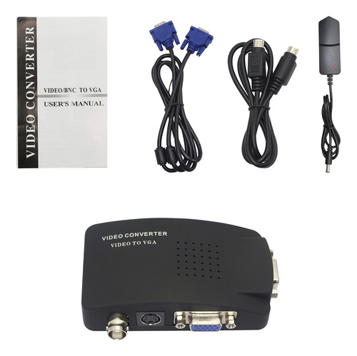 Convertidor De Vídeo Xmsjsiy Bnc A Vga, S-video A Vga Pal/nt