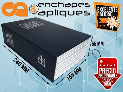 Imagen 2 de 5 de Caja Menor Con Llave Libro Mediana Camuflada