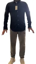 Comprar Camisa Dockers Talla L Manga LG Azul Marino Slim Fit