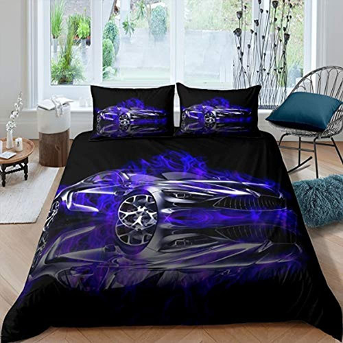 Race Sports Car Juego De Ropa De Cama Extreme Sports Theme F