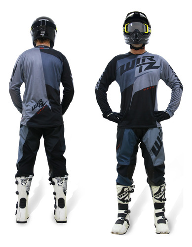 Conjunto Motocross Enduro Atv Wirtz® Elevate Yersey + Pant