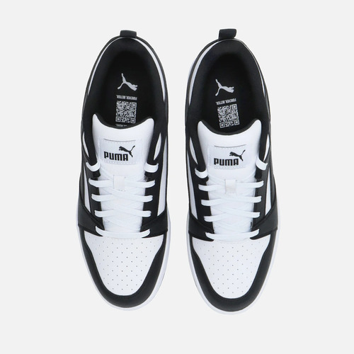 Tenis Puma Rebound V6 Low Negro/blanco