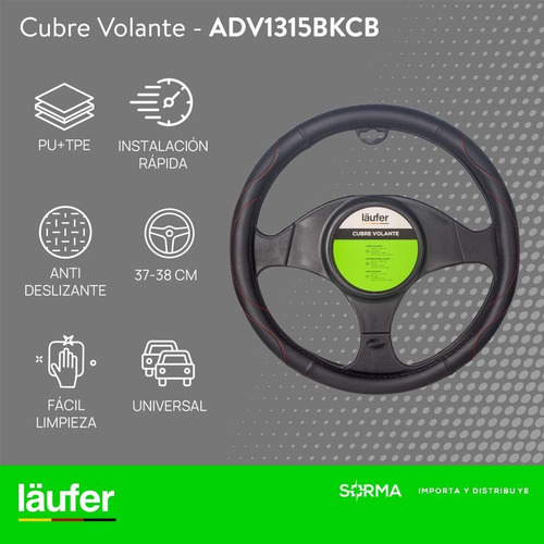 Imagen 2 de 10 de Funda De Volante Cuero Laüfer Premium