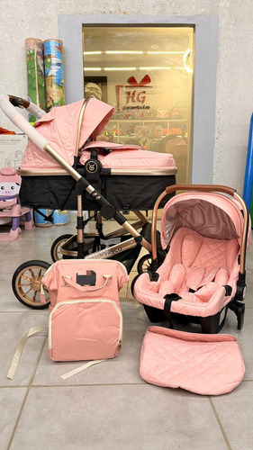 Conjunto Travel System Carrinho De Bebê +bb Conforto Moises
