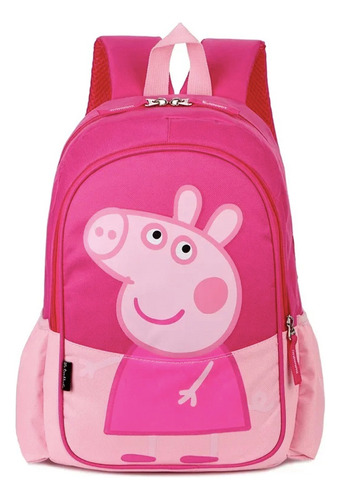 Peppa Pig Mochila Escolar George Pig Color Azul Y Rosa