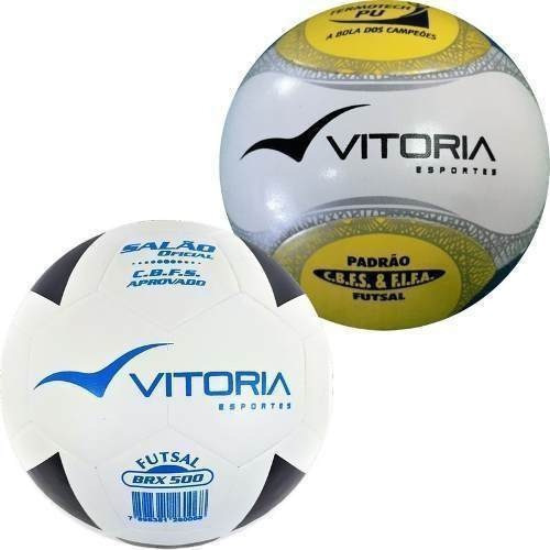 2 Bolas Futsal Oficial: 1 Termo Pu 500 + 1 Brx 500 Oferta