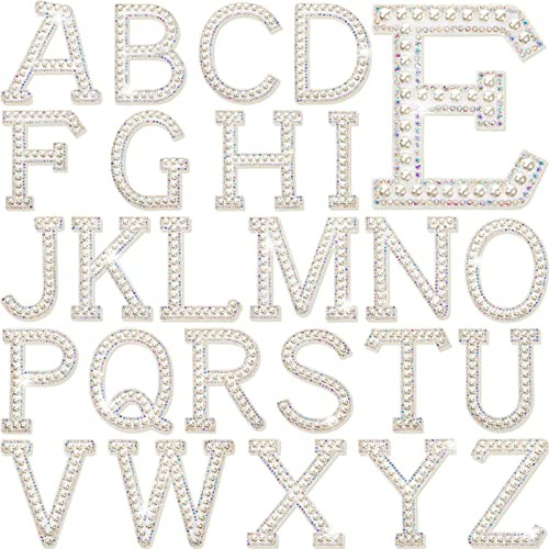 26 Piezas De Perlas Para Planchar En Letras A-z, Color Blanc