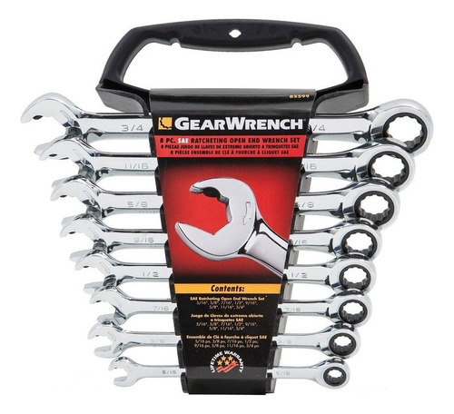 Juego 8 Llaves C/matraca Gearwrench Std 