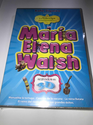Katie Viqueira María Elena Walsh Dvd 3 D Videoclips Animados