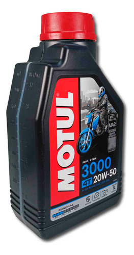 Aceite Moto 4 Tiempo 4t 3000 20w50 Mineral Importado Motul