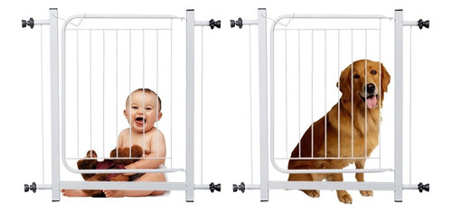 Portão Aço Divisor Ambiente Sem Furos Pet Criança Proteção