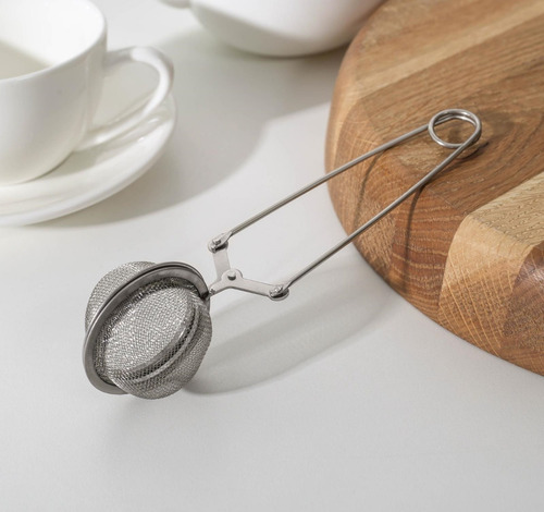 Kit 3 Infusores De Chá Inox Coador Peneira Ervas Com Cabo