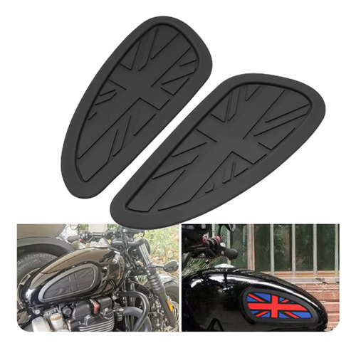 Pad Goma Protector Tanque Royal Triumph Guzzi Negro