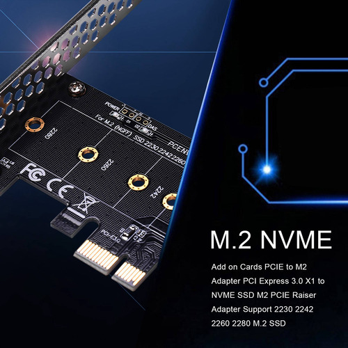 Añadir Tarjetas Pcie A M2 Adaptador Pci Express 3.0 X1 A Nvm