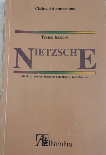 Libro Textos Basicos Nietzsche Editorial Alhambra