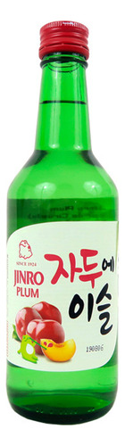 5 Botellas Soju Jinro Alcohol Coreano Ciruela De Sabor 360ml