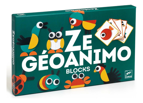 Ze Géoanimo Blocks Juego Djeco Armar Animales De Madera