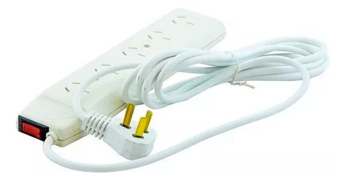 Prolongador Multiple 5 Tomas Cable 3 Mts Cambre 1600 Blanco