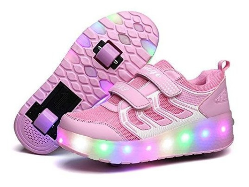 Nsasy Ycomi Girl's Boy Led Light Up Zapatos De Skatek