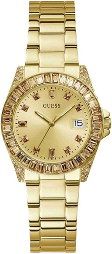 Reloj Guess Para Mujer De 34 Mm - Correa En Tono Dorado Caja