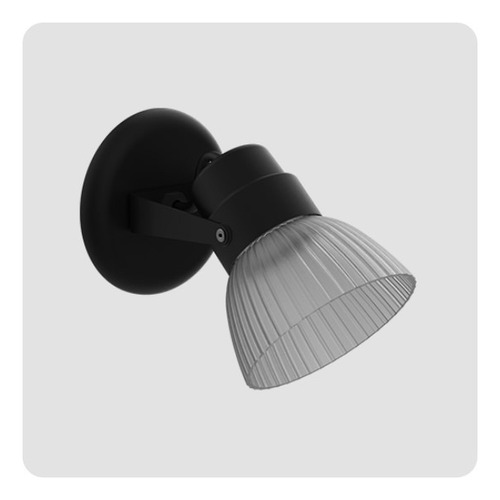 Lampara Spot Aplique De Pared De Una Luz Con Tulipa De Pvc 