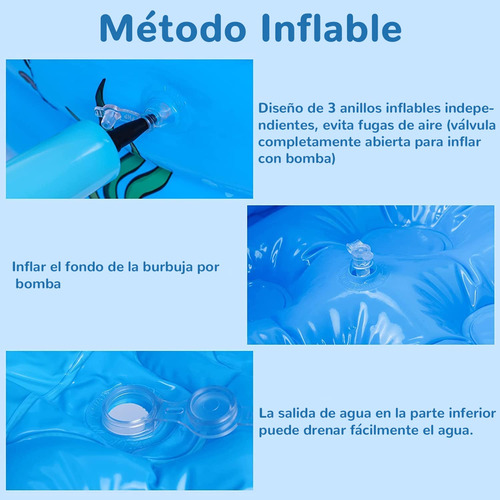 Alberca Inflable Infantil Redonda 130x40 Cm Azul