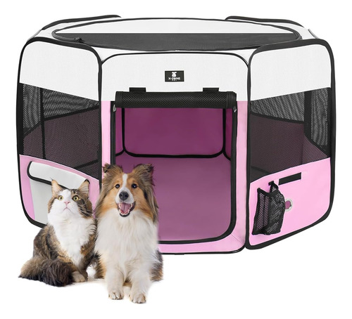 X-zone Pet Portátil Plegable Mascota Perro Gato Jaulas De Co