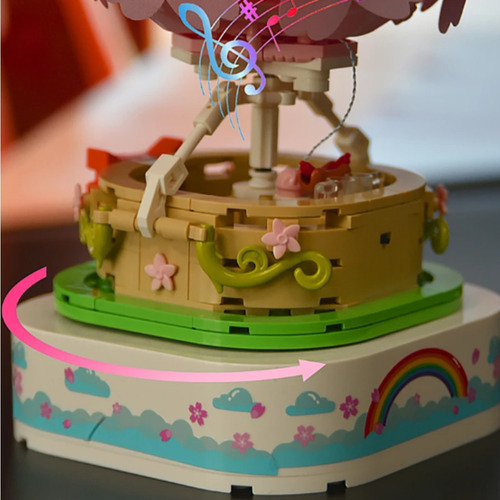 Set De Construcción Sembo Collection Flower Árbol Sakura