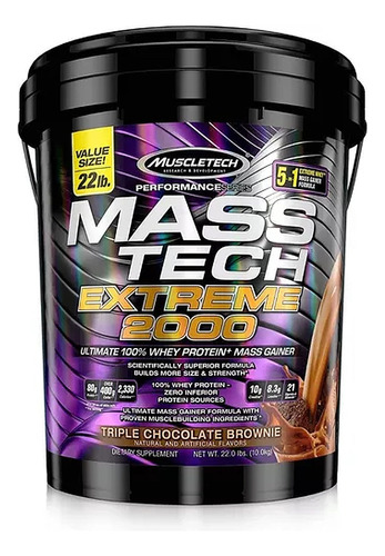  Mass Tech Extreme 2000 Muscletech 22lbs - Ganador De Peso