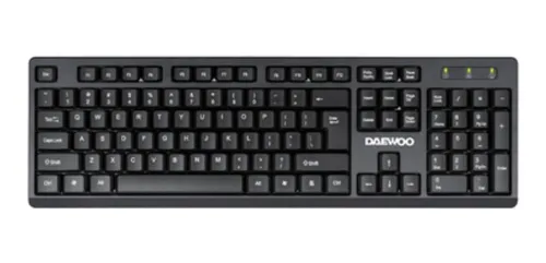 Teclado Pc Inal mbrico Computadora Usb 10 Mts Daewoo Di 401