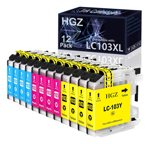 Hgz Lc103xl - Cartucho De Tinta De Color Compatible Con Lc1.