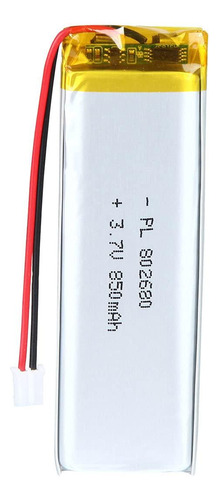 Bateria Lipo 3.7v 850mah 802680 Recargable Jst Conector