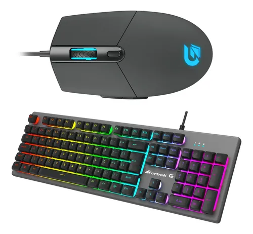 comprar Combo Teclado + Mouse Gamer Rgb Rainbow Ranger Grafite